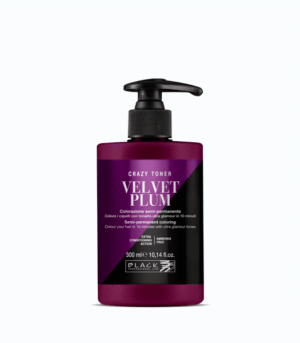 Vopsea de par semi-permanenta violet inchis Crazy Toner BLACK PROFESSIONAL - 300 ml