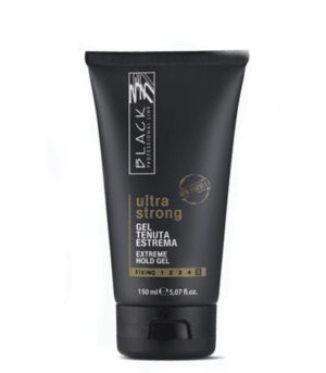 Gel de fixare a parului Ultra Strong BLACK PROFESIONAL - 150 ml